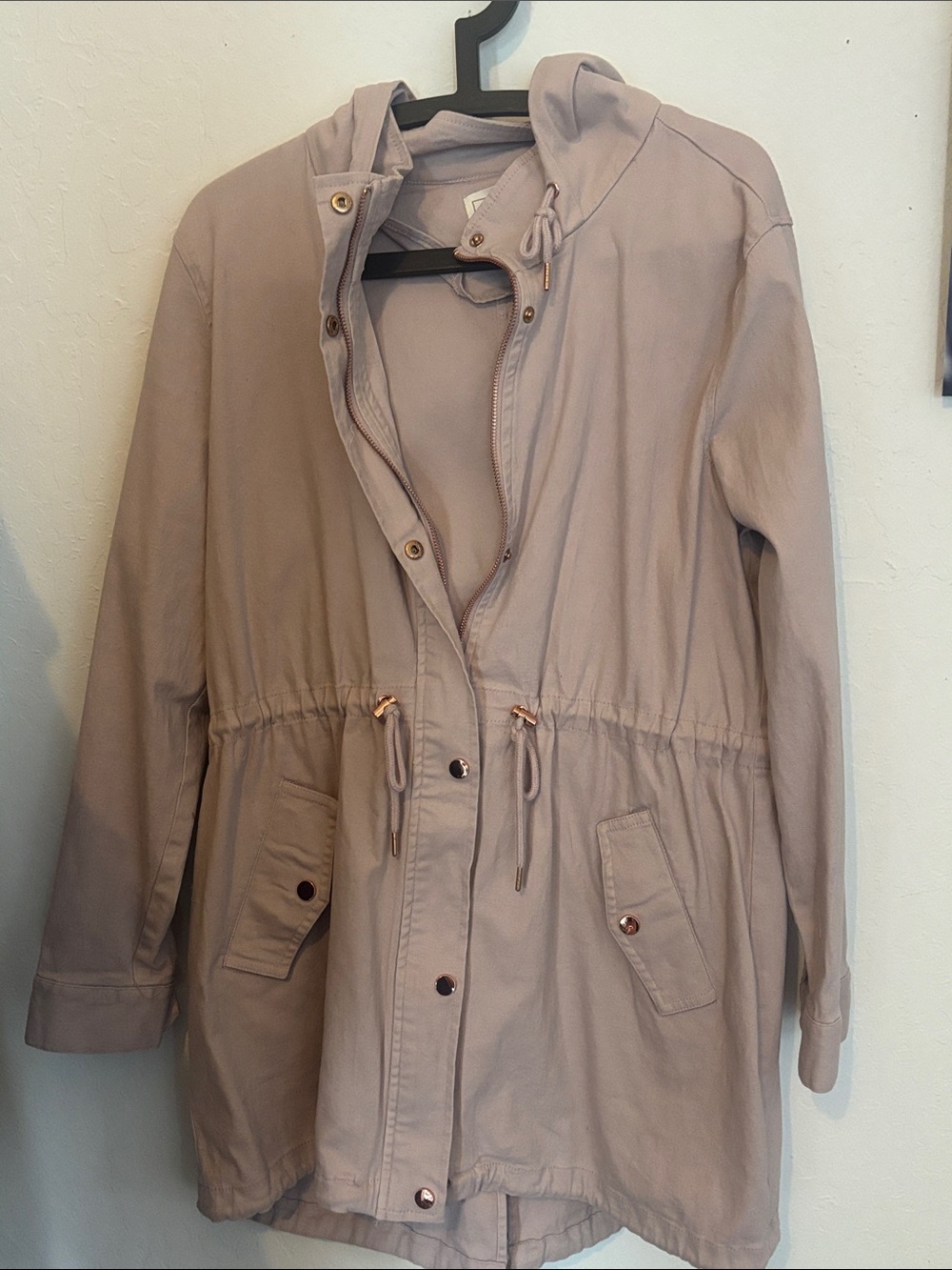Women's Hooded Anorak Jacket - Casual Utility Coat
